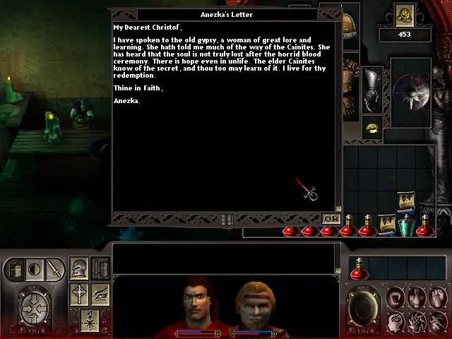 La carta d'Anezka que ja està explicada en el toot, amb l'inventari de fons, encara dintre de la botiga d'Unorna.