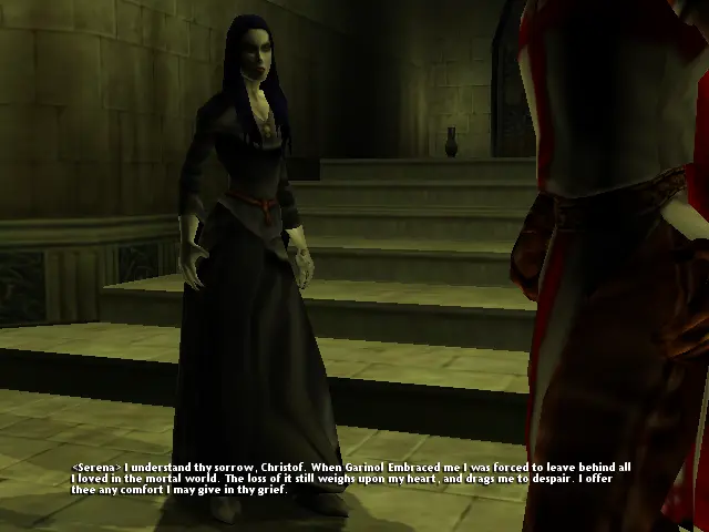 Serena (confirmem el color blau de cabells!) ens explica la seva història personal i ofereix qualsevol confort que pugui en el nostre dol.