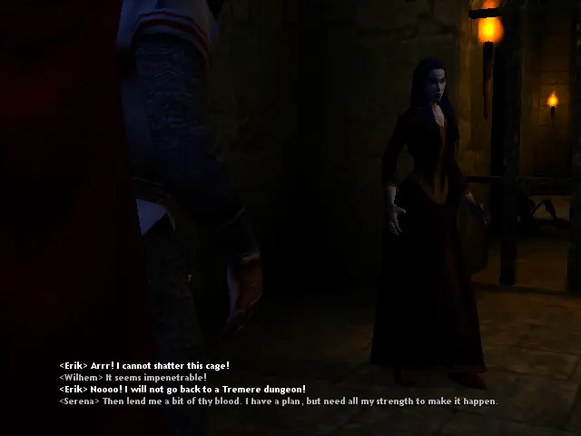 En la nostra fosca cela, Serena força segura d'ella mateixa.